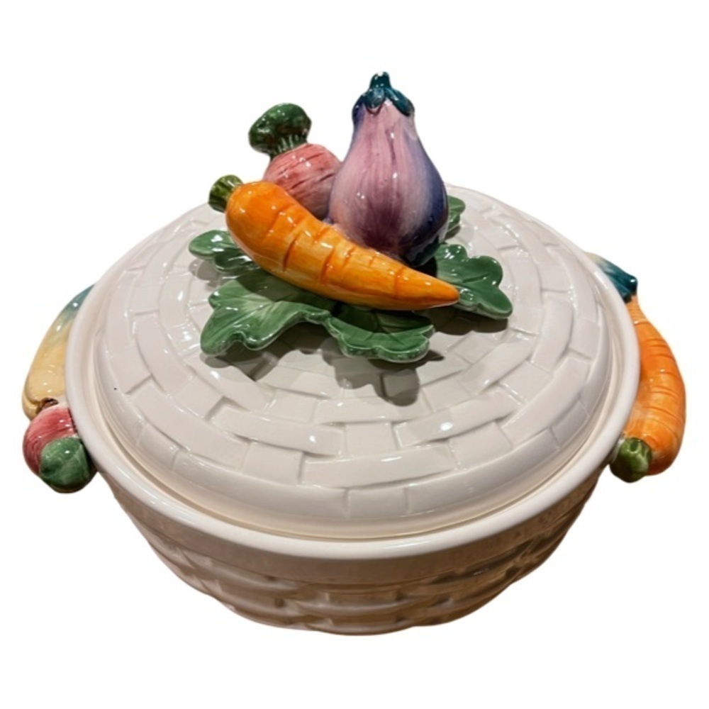 Vintage Fitz & Floyd Harvest Collection~1 Quart Casserole with Lid
